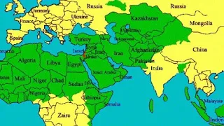 Muslim Countries on Map of the World || Muslim Countries Maps