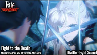 Fate/Samurai Remnant | Miyamoto Iori VS Miyamoto Musashi