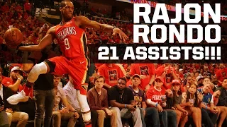 Rajon Rondo Career Playoff Best 21 Assists in Game 3 Win Over Warriors