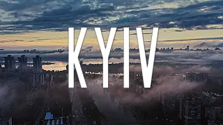 KYIV, UKRAINE - Stunning 4K Drone Footage During Overcast Day