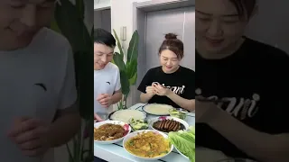 Husband And Wife Funny Eating Video #044 ||Eating show#eating challenge#Husband and wife Eating food