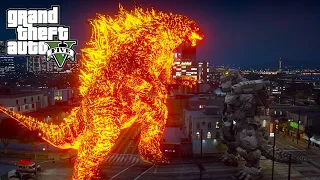 Nuclear Godzilla vs Mechagodzilla Kiryu - GTA V Mods