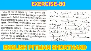 Exercise-80 dictation 40-60 wpm English pitman Shorthand