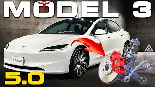 Comprehensive Review Model 3 2024: Latest Upgrades Of Chassis, Suspension, Control Arm, Tire...