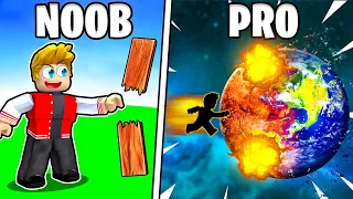 QUEBRANDO COISAS COM 1 SOCO NO ROBLOX ! (STRONGEST PUNCH SIMULATOR)