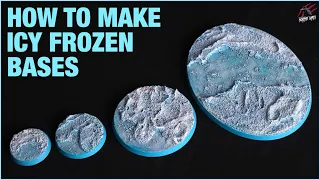 HOW TO MAKE ICE FROZEN SNOW BASES - Quick & Easy - Warhammer, Frostgrave, Dungeons & Dragons