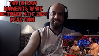 Top 10 Raw moments WWE Top 10, Oct  4, 2021 REACTION