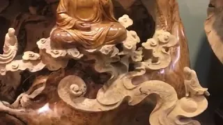 Amazing artistic wood carving sculpture