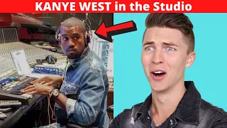 VOCAL COACH Justin Reacts to KANYE WEST In the STUDIO (Rare footage)