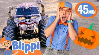 Halloween Monster Trucks + More Spooky vehicles! | Fun Learning | Educational Videos For Kids