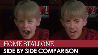 Home Stallone - Side by side deepfake comparison