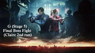 Resident Evil 2 - G (Stage 5) Final Boss Fight (Claire 2nd run)