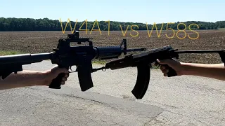 AIRSOFT  SA vz 58 vs W4A1 MANUAL SPRING