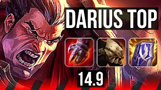 DARIUS vs YONE (TOP) | 8/0/2, Legendary, 600+ games | KR Master | 14.9