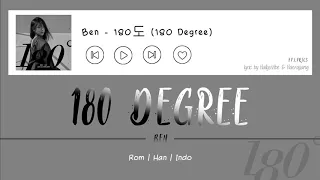 Lirik Ben - 180도 (180 Degree) Hangul/Rom/Indonesia