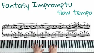 쇼팽 '즉흥환상곡' 양손느리게 악보배우기/ Chopin Fantaisie Impromptu Op.66 tutorial