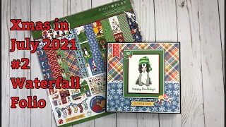 Christmas in July 2021 #2 project | Waterfall Folio | PhotoPlay the MuttCracker