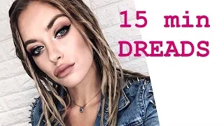 КАК СДЕЛАТЬ ВРЕМЕННЫЕ ДРЕДЫ УРОК | HOW TO CREATE TEMPORARY DREADS