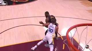 Lebron James Charged Call Overturned Into Blocking Foul On Steph Curry