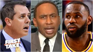 Stephen A. goes on a rant in reaction to the Lakers’ blowout loss to the Suns in Game 5 | First Take