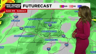 Rainy and Breezy today, Windy and Cooler Tomorrow