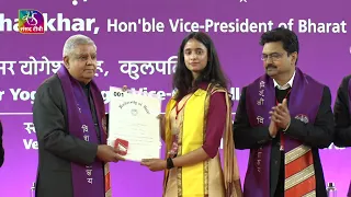 Vice President Jagdeep Dhankhar at the Centenary Annual Convocation of the University of Delhi