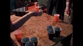 How to play Beer Pong and Flip Cup at the same time.