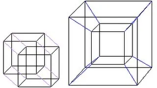 Como dibujar un cubo de 4 dimensiones Hipercubo - Teseracto