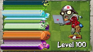 PvZ 2 Every 100 Plant vs Zcorp HelpDesk Zombie 100 Level