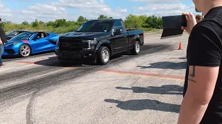 F150 vs c8 ( obliterated )