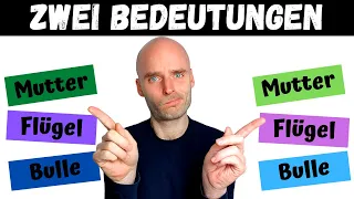 Wörter mit zwei Bedeutungen Teil 2 | A2 B1 B2 | Learn German | Deutsch lernen