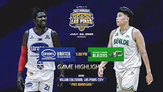 Uratex Philippines vs CSB Blazers Highlights | July 24, 2023