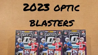 2023 panini donruss optic football blaster boxes.  downtown cj stroud hit box one. gotta chase color