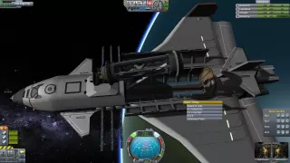 KSP - Using a Shuttle to Build a Space Station (and almost failing)