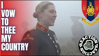 American Reacts to I Vow To Thee My Country | The Bands of HM Royal Marines