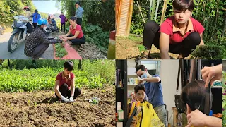 Sell ​​vegetables at the market and get a haircut. Grow cabbage