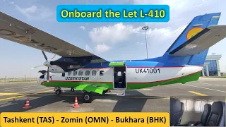 Flying on Uzbekistan Airways' smallest fleet type - Onboard the Let L-410 to Bukhara via Zomin!