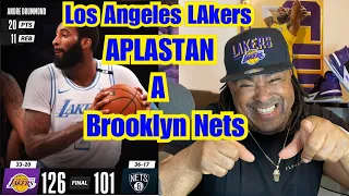 🔥PALIZAAAAA🔥🔥Los Lakers aplastan a los Brooklyn Nets 126-101 💛💜💪🏽🔥🔥🔥