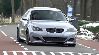 BMW M5 E60 V10 with Eisenmann Exhaust - Start, Revs, Fly By & Accelerations!