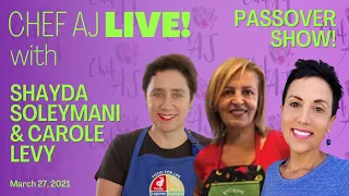 Healthy, VEGAN, SOS-Free Passover Recipes | Interview & Cooking with Carole Levy & Shayda Soleymani