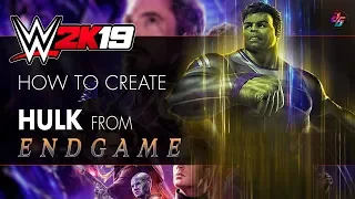 How to make Hulk from Endgame in WWE 2K19