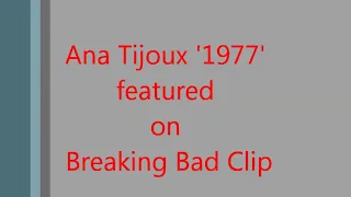 Ana Tijoux '1977' featured on Breaking Bad Clip - Cover