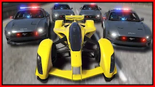 Race Car Embarrasses High Speed Cops in GTA 5 RP