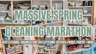 OVER 3 HOURS OF WHOLE HOUSE SPRING CLEANING MOTIVATION | EXTREME CLEAN WITH ME MARATHON 2022