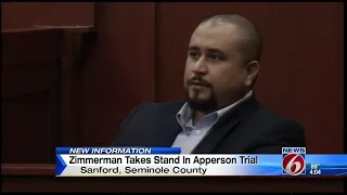 Zimmerman takes stand in Apperson trial