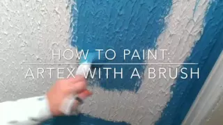 Painting/Decorating: How to Paint Artex with a Brush