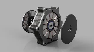 Fusion 360 - Axial Flux Motor - Timelapse