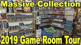 OFFICIAL GAME ROOM TOUR - 2019 - Over 4000 Games 40+ Consoles!