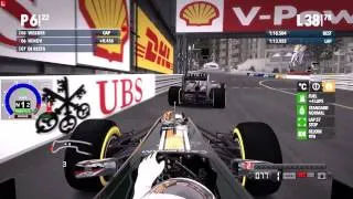 F1 2012 Monaco Caterham Career Race Highlights