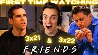 *HE'S CRAZY!!* Friends S3 Ep: 21 & 22 | First Time Watching | (reaction/commentary/review)